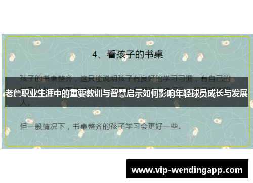 老詹职业生涯中的重要教训与智慧启示如何影响年轻球员成长与发展