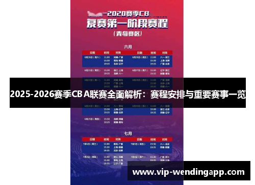 2025-2026赛季CBA联赛全面解析：赛程安排与重要赛事一览