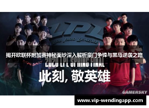 揭开欧联杯附加赛神秘面纱深入解析豪门争锋与黑马逆袭之路